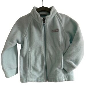Columbia Kids Light Blue Fleece Zip Up Jacket Size 3T